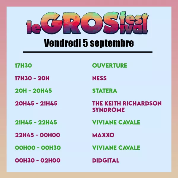 time table vendredi